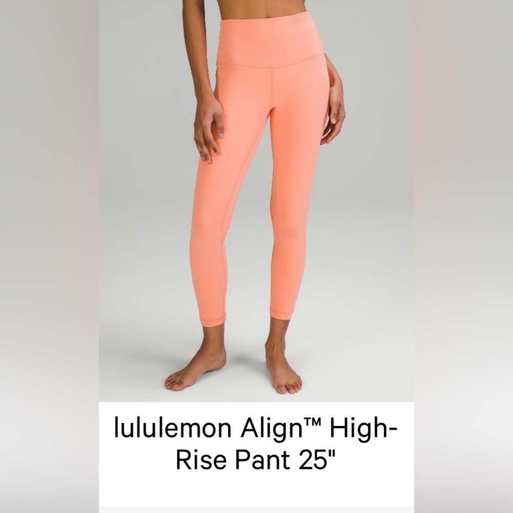 Lululemon Align 25” cropped leggings size 6